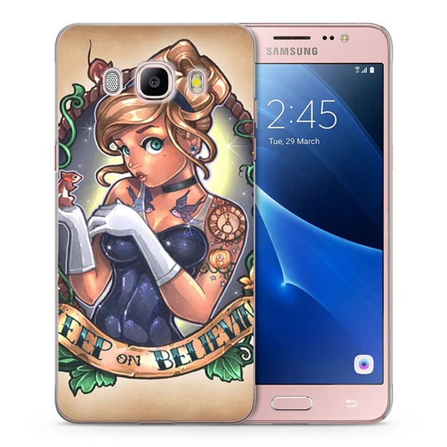 Disney Princess Tattoo Smoking Background Image For Samsung Galaxy A3 A5  2015 2016 2017 A30 A50 Soft Tpu Shell Phone Case Coque - Mobile Phone Cases  & Covers - AliExpress