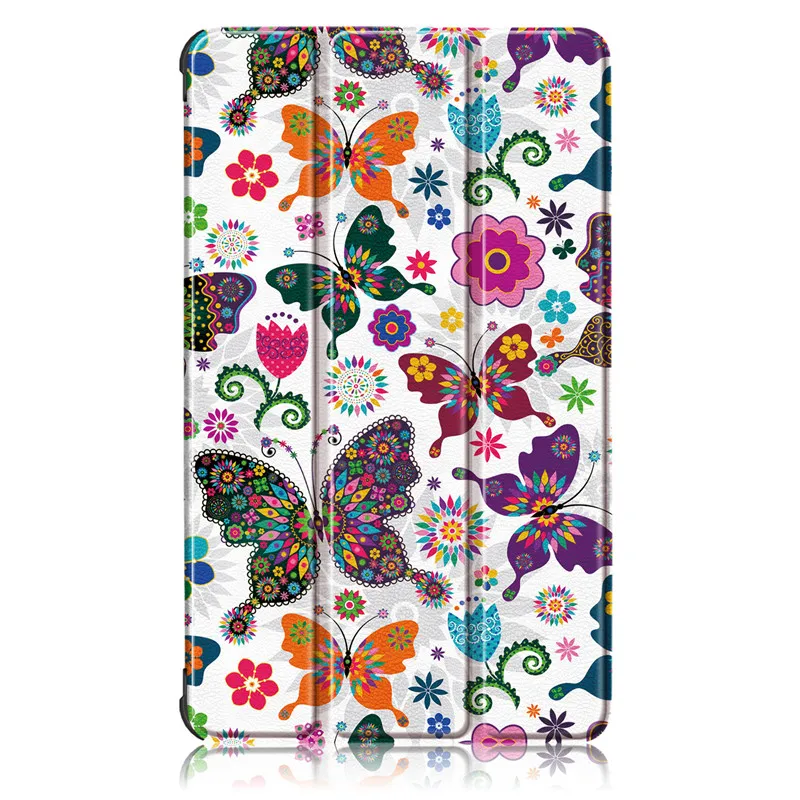 Чехол для lenovo tab M7 TB-7305x tb-7305i tb-7305f Стенд кожаный чехол Funda для lenovo tab m7 тонкая магнитная Складная подставка для телефонов из зернистой кожи - Цвет: hu die