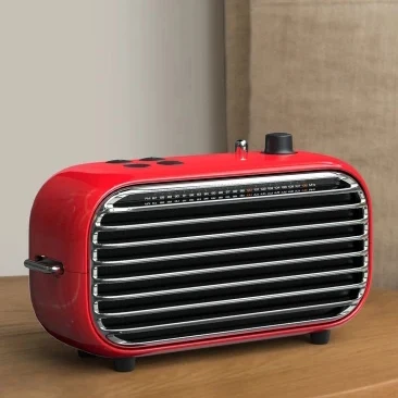 Последний xiaomi mijia LOFREE Bluetooth динамик Мода ретро легкий портативный fm-радио Bluetooth кабель двойной режим смарт 2 - Цвет: red