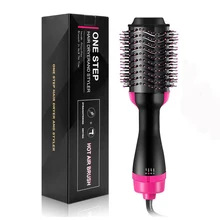 2 в 1 один шаг Фен щетка волумайзер Профессиональный щипцы для завивки волос ролик Горячий Воздух щетка