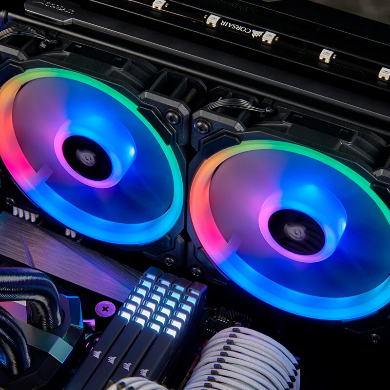 Corsair LL Series LL120 LL140 RGB 120 мм 140 двойной светильник светодиодный PWM одинарный