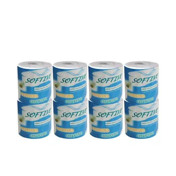 

Large Capacity Bathroom Roll Paper Cleaning Products Kitchen Household Hollow Replaceable 3 Layer White Toilet Paper Napkin 6PCS