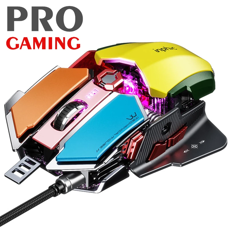 Игровая мышь Pro Esport Проводная игровая Детская с 9 кнопками USB программируемая