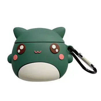 

Green Hamster Protective Case Silicone Cover with Carabiner for Airpods 1/2 Kit