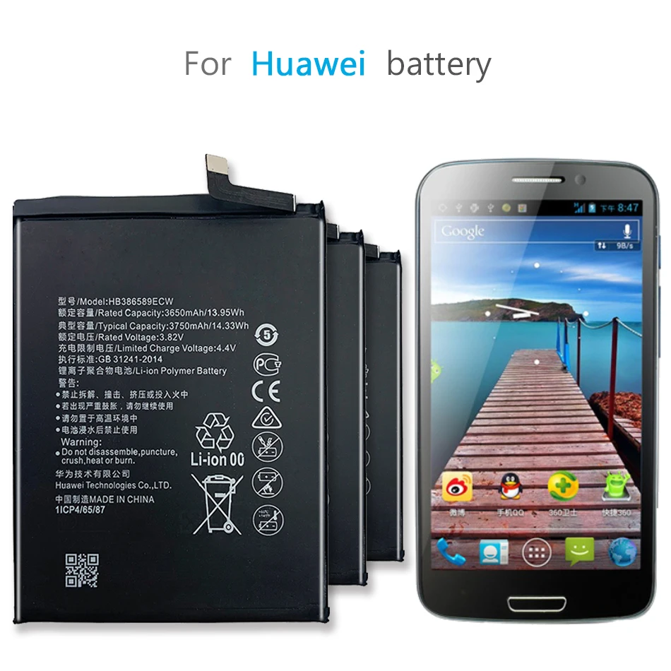Аккумулятор для телефона HB386589ECW Huawei Honor View 10 V10 /Honor Lite 10V10/10 | Мобильные телефоны и