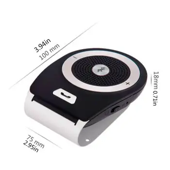 

New Car Sun Visor Hands-free Phone Mp34.1 Four Language Mini Wireless Speakers Excellent Sound Quality