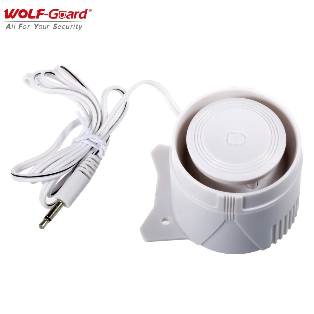 1x Проводная внутренняя звуковая сигнализация Wolf Guard сирена хост панель