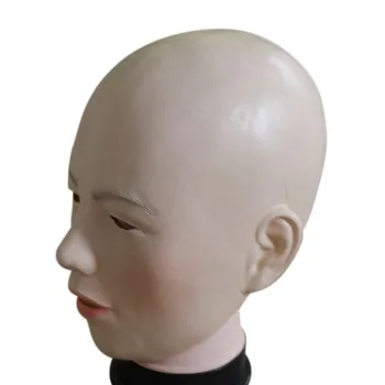 

Simulation Bald Beauty Halloween Woman Mask Creative Environmental Protection Latex Mask Masquerade Party Headgear