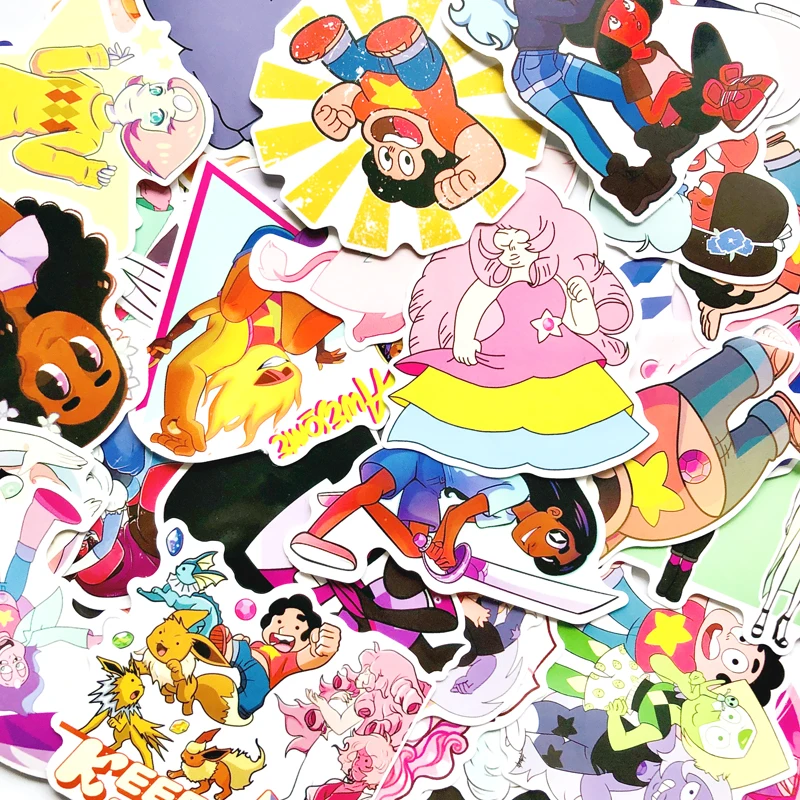 

63PCS Steven Universe Stickers VSCO Sticker book For Luggage Skateboard Laptop Motorcycle Decal waterproof decal