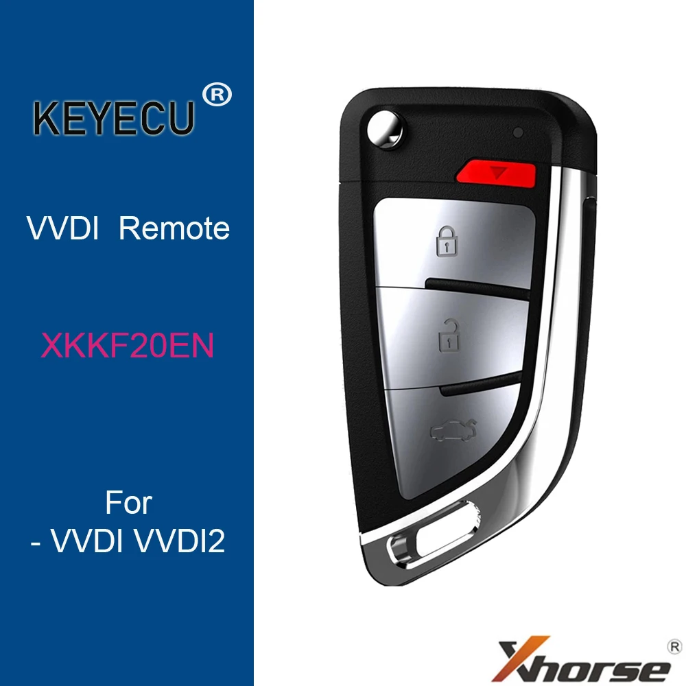 KEYECU XHORSE английская версия XKKF20EN флип проводной универсальный пульт