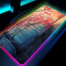 Aliexpress - Mouse Pad Gaming Carpet Computer Desktop Gaming Pad with Backlight LED Forest RGB Large Size Mouse Pad Mini Computer Games Xxl