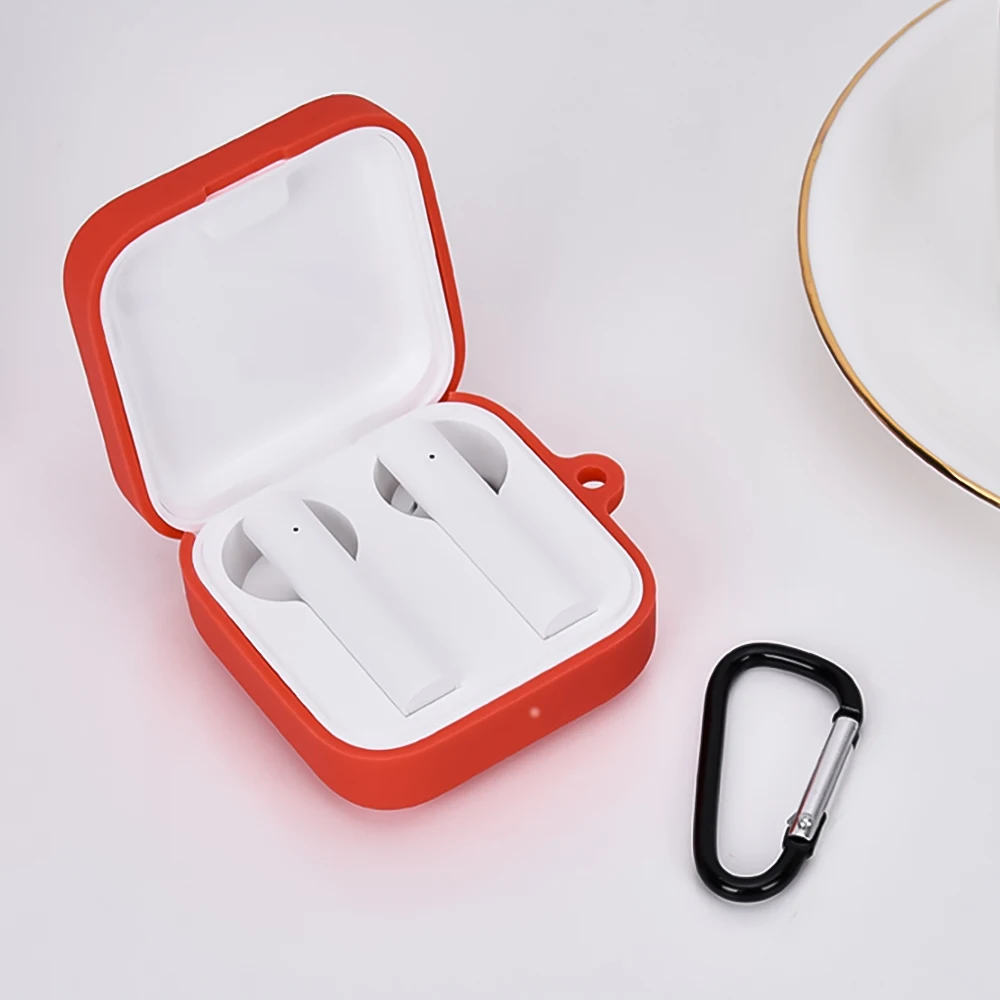 Силиконовый чехол с пряжкой для xiaomi Air2 se Xiaomi Airdots 2 SE ТПУ защитный наушников Mi