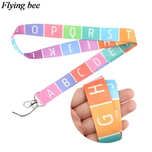 Flyingbee Creative letter Keychain Cartoon Phone Lanyard Women Fashion Strap Neck Lanyards for ID Card Phone Keys X0683 Desk Accessories Flyingbee Creative letter Keychain Cartoon Phone Lanyard Women Fashion Strap Neck Lanyards for ID Card Phone Keys X0683 Desk Accessories