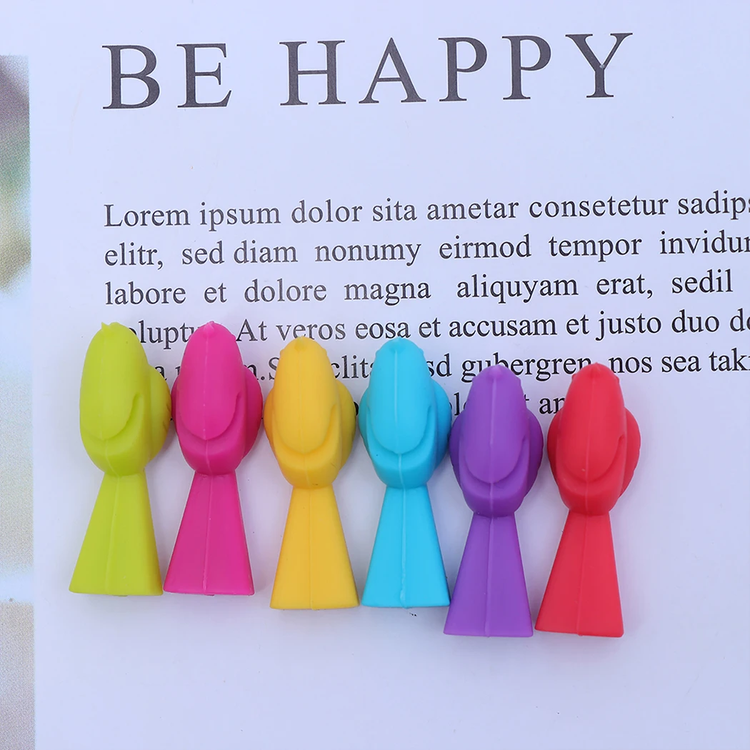 18PCS Silicone Wine Cup Mark Wine Glass Charm Shark Pineapple Bird Glass Marker Drink Tag Bar Accessories