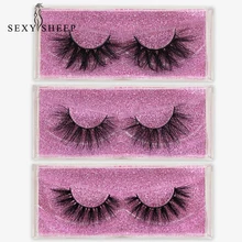 SEXYSHEEP Mink Lashes 3D Mink Eyelashes Cruelty free Lashes Handmade Reusable Natural Eyelashes False Lashes Makeup