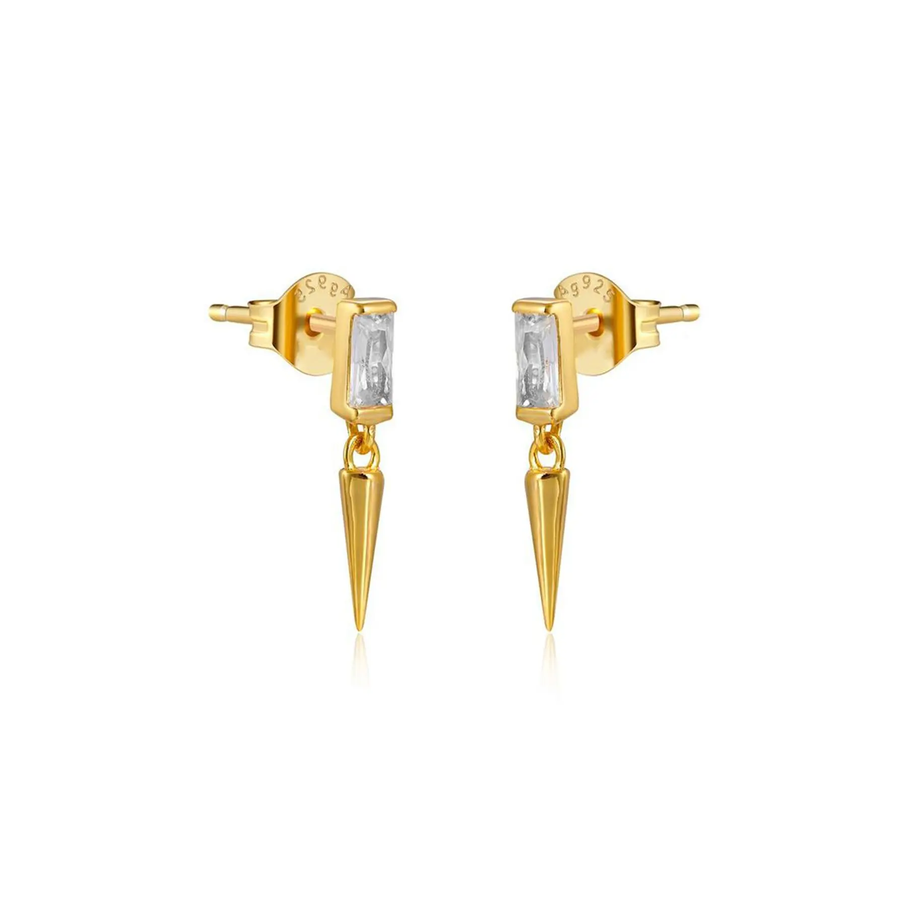 CRMYA Gold Silver Filled Unusual Hoop Earrings For Women CZ Zircon Cicle Stud Earring Piercing Ear Girls Christmas Gift Jewelry - Image 5