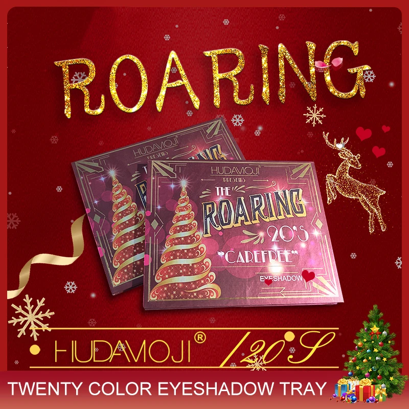 HUDAMOJI Christmas Recommended 20 Color Eyeshadow Easy To Not Fly Powder Eye Shadow Tray Waterproof Cosmetics TSLM2 |