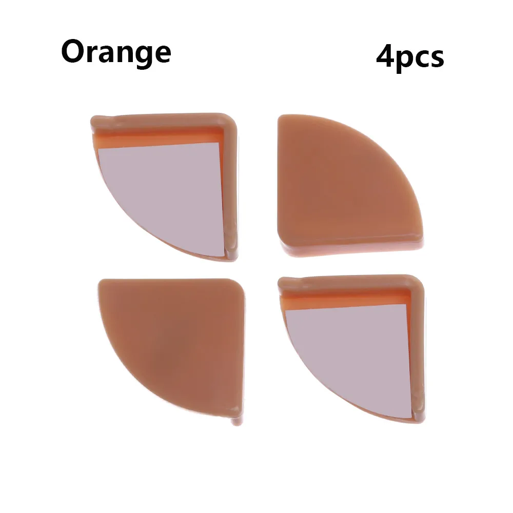 Type 2-orange 4 шт. мягкий силиконовый защитный уголок для детей L форма стол защитная накладка на угол стола дети антиколлизия край защита углов крышка - Цвет: Type 2-orange