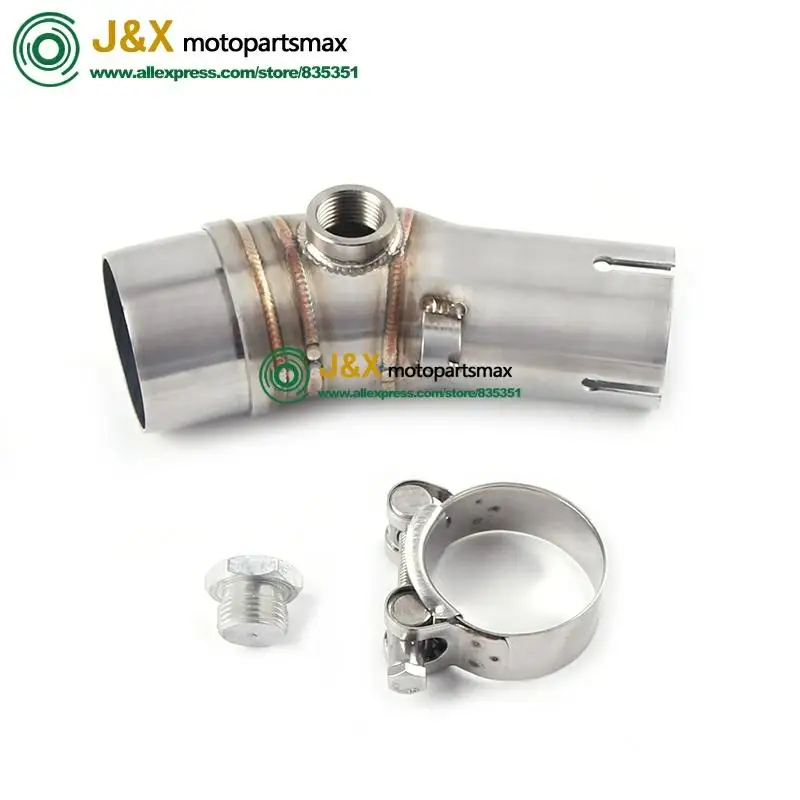 Полная система слипоны для kawasaki ER-6N ER-6F ER6N ER6F NINJA650R 2012- полный глушитель выхлопной трубы мотоцикла среднего звенья