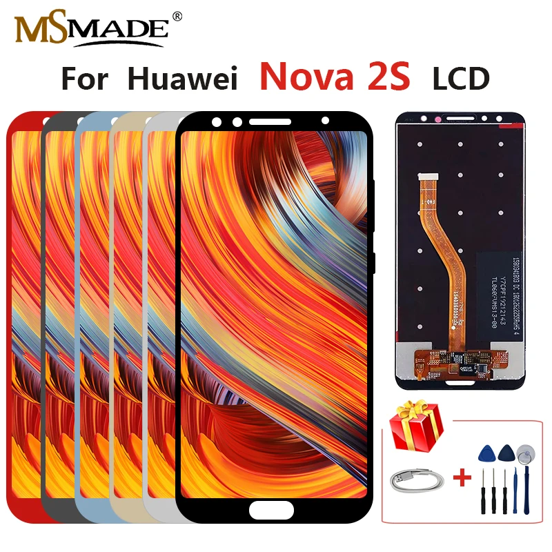 

NEW Original LCD For Huawei Nova 2S HWI-AL00 HWI-TL00 LCD Display Touch Screen Digitizer Replacement Parts With Frame