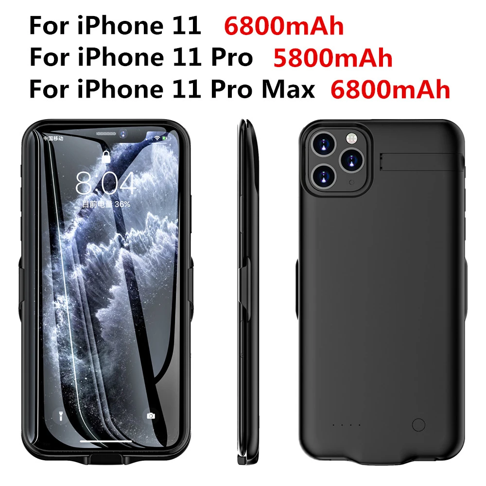 Ультратонкий чехол для зарядного устройства для iPhone 11 Pro, чехол для аккумулятора, чехол для зарядного устройства, чехол для iPhone 11 Pro Max power Case