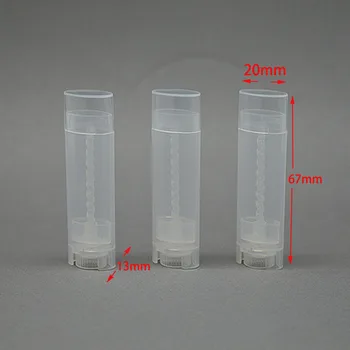 

10pcs 4.5g / 0.15oz Empty Plastic Oval Flat Tubes Lip Balm Tubes Homemade Lipstick Containers DIY Cosmetic Bottles multi colour
