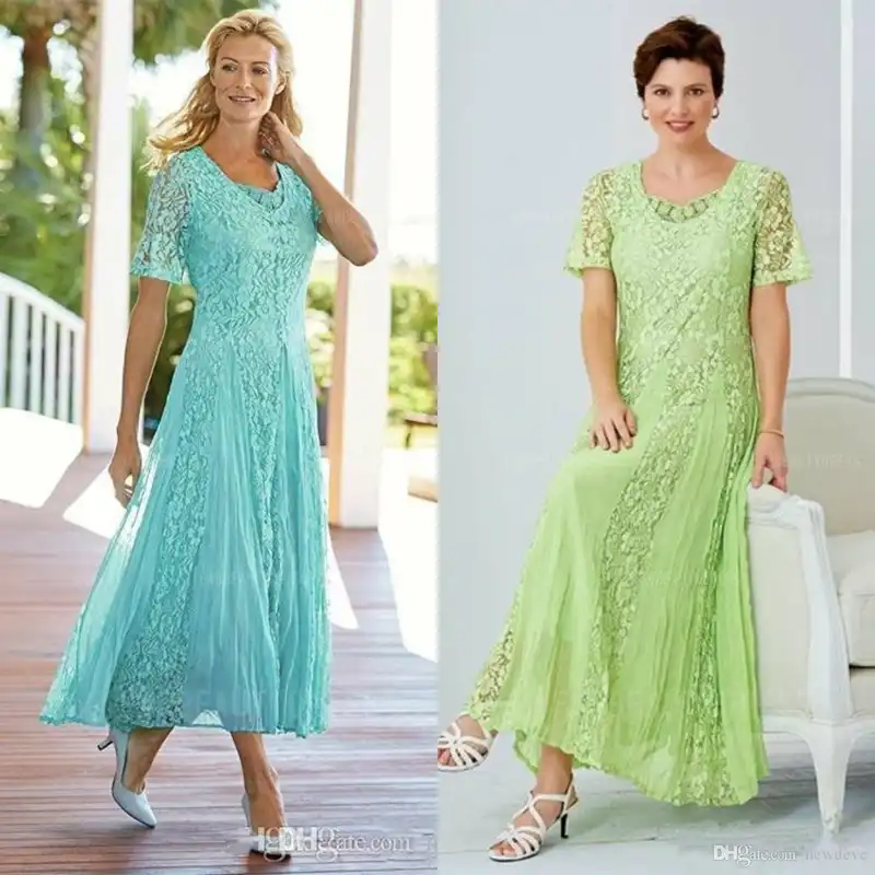 tea length dresses with sleeves for wedding guest