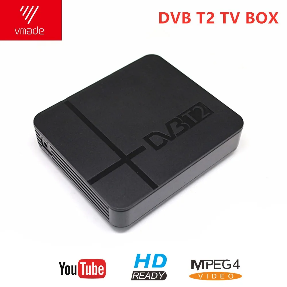 Vmade DVB T2 приемник HD цифровой эфирный ТВ тюнер Поддержка PVR YouTube 1080p H.264 MPEG-2/MPEG-4 DVB T2 телеприставка