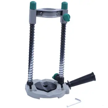 

Precision Drilling Guide Pipe Drill Holder Stand Drilling Guide with Adjustable Angle and Removable Handle DIY tool Durable