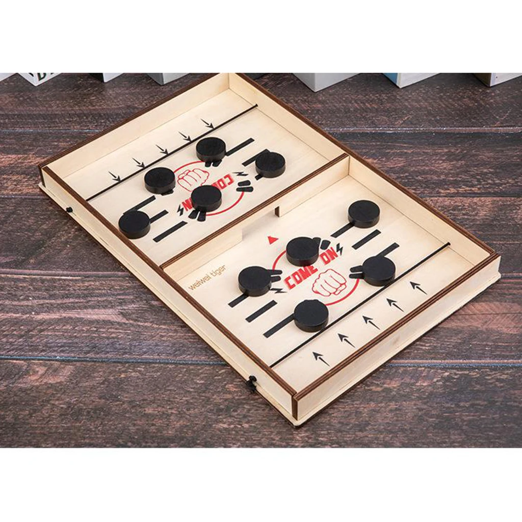 Paced Sling Puck Winner Fun Toys For Family Parents Child Kids Board-Game Party Game Time Funny Toys Fast Hockey