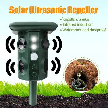 

Outdoor Garden Mole Repellent Solar Power Ultrasonic Mole Snake Bird Mosquito Mouse Ultrasonic Pest Repeller Control Garden Yard