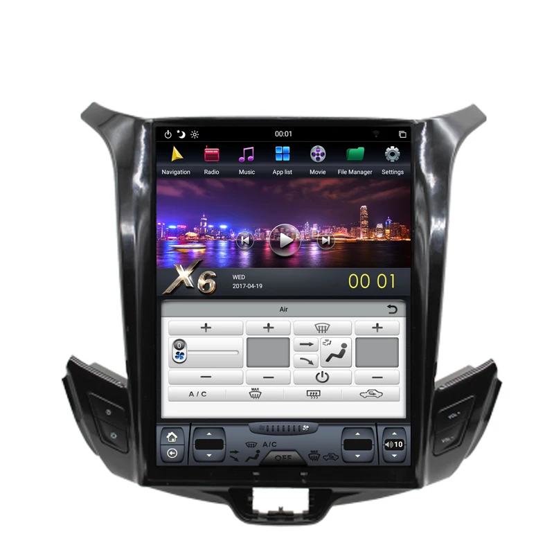 NAVITOPIA 10.4inch 4G+64GB Tesla Style Vertical Screen Android 8.1 Car DVD GPS Navigation for Chevrolet Cruze