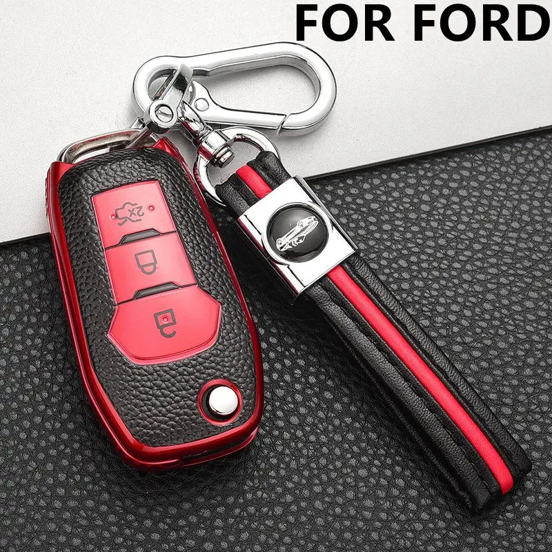 Новый мягкий ТПУ чехол для ключей автомобиля Ford Fusion Fiesta Escort Mondeo Everest Ranger