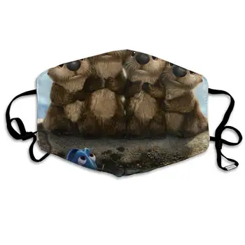 

Mouth Mask Lovely Sea Otter Print Masks - Breathable Adjustable Windproof Mouth-Muffle, Camping Running for Women and Men