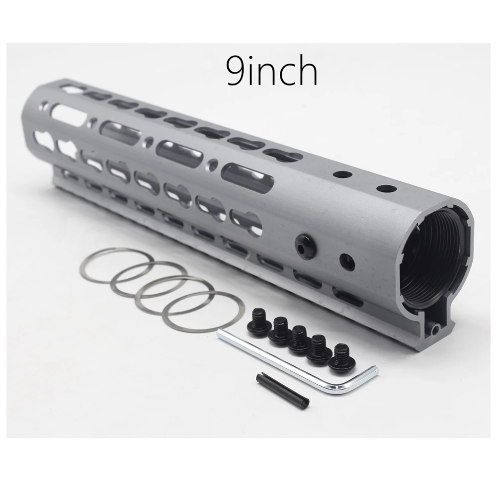 Тактический 9 дюймов Сверхлегкий Keymod Handguard Free Float Picatinny Mount system_уникальный серый