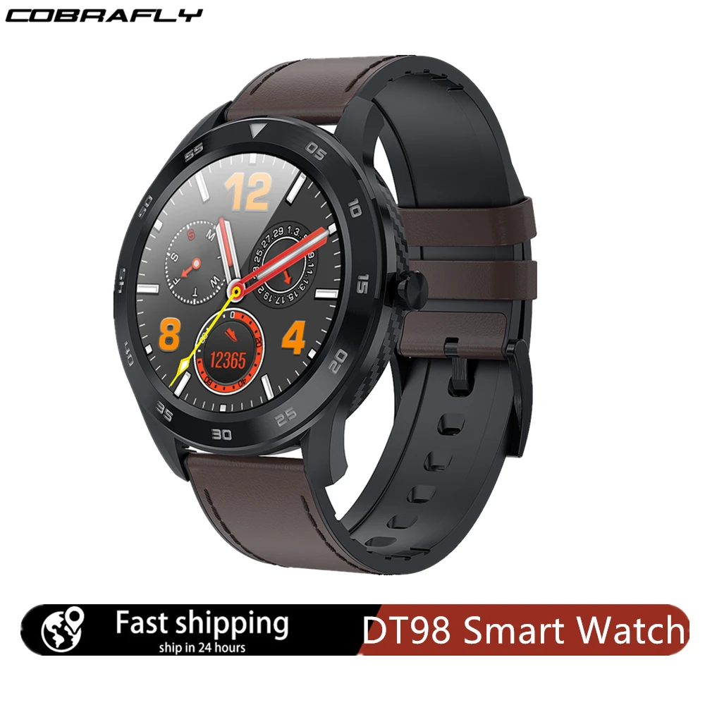 Смарт часы Cobrafly DT98 мужские IP68 Bluetooth пульсометр тонометр|Смарт-часы| |