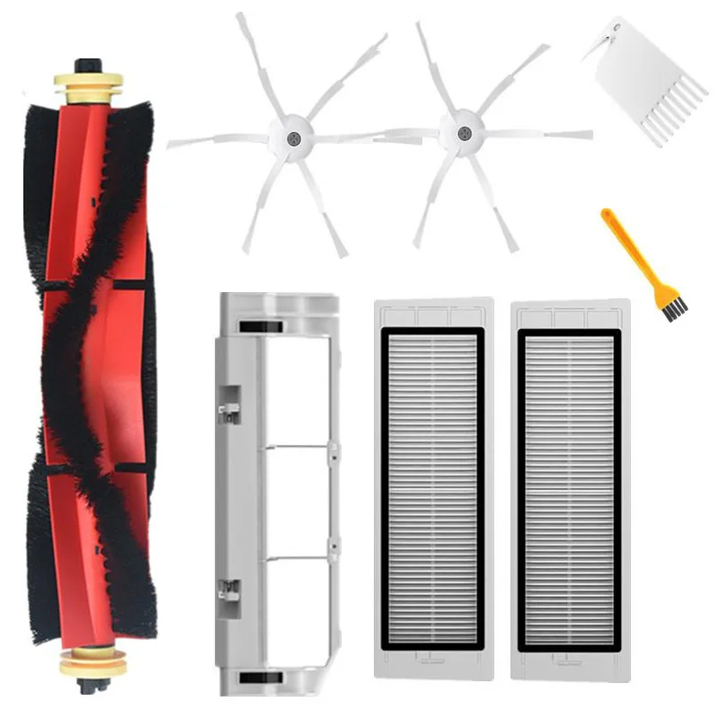 8pcs/set Roller Brush Filter Kitt For Xioami Sweeping Robot 1S For Mijia Sweeper For Roborock Sweeper S50,S51,S55,T4,T6 Replac