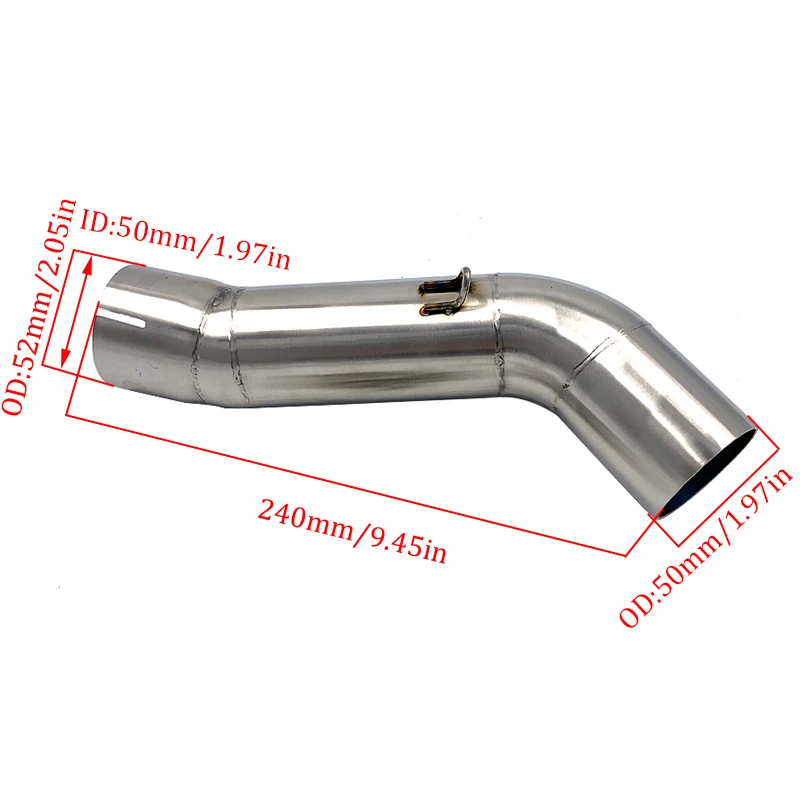 Exhaust Muffler Modified Escape Middle Connection Link Pipe Slip On for BMW C650 Sport 2016 2017 2018 2019 2020 C650 SPORT0