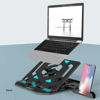 

Adjustment Folding Notebook Laptop Stand Holder Anti-skid Cooling Bracket with Cell Phone Holder For 11-17inch Laptop Stand New