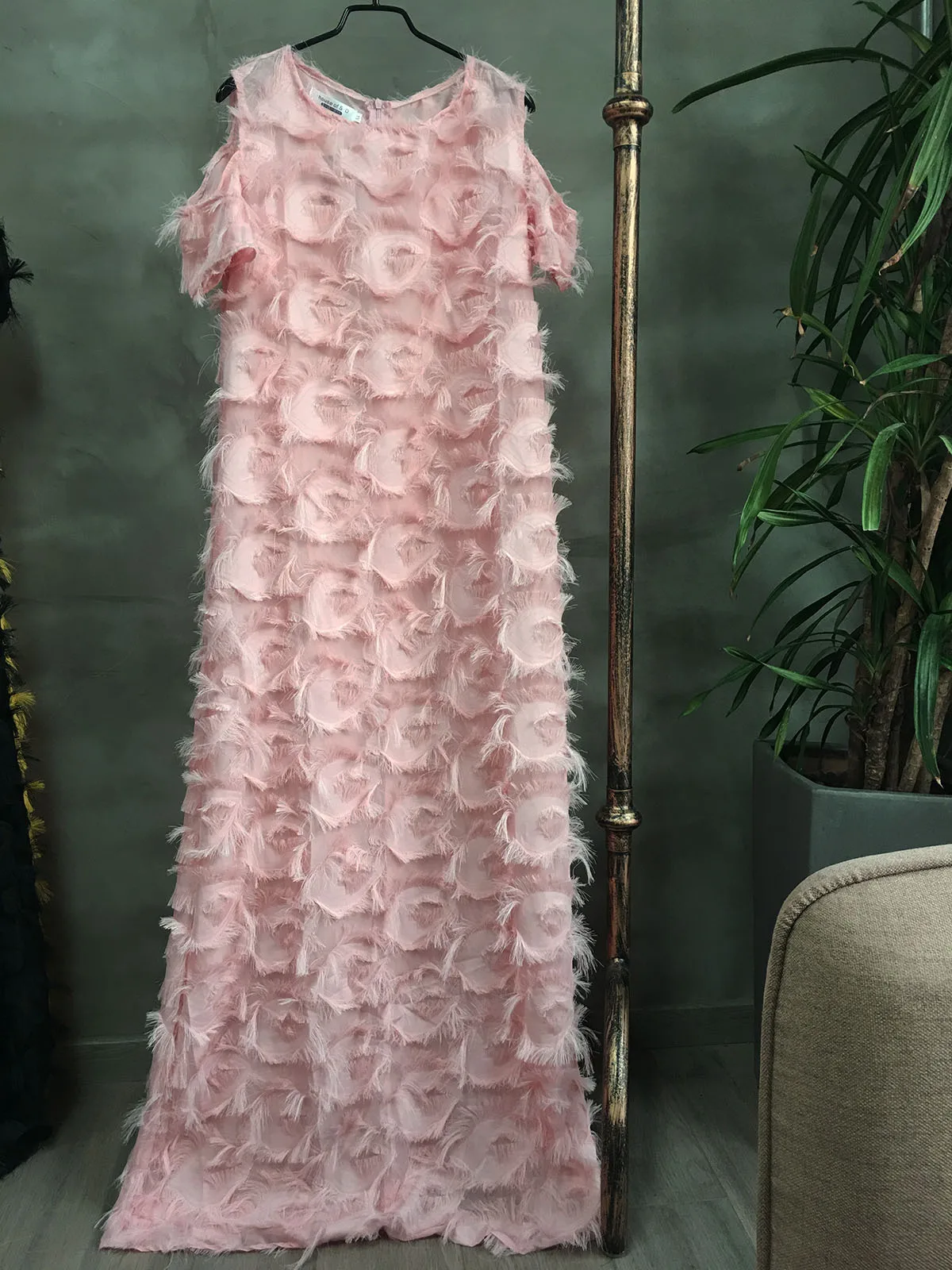 Новое поступление сексуальное модное Стильное Африканское традиционное женское длинное платье большого размера - Цвет: Розовый
