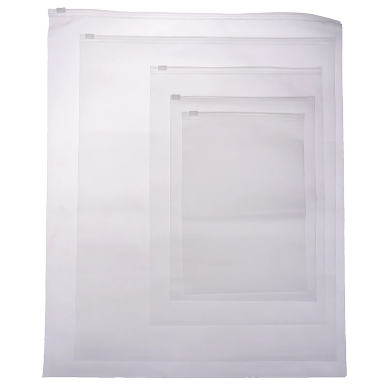 Waterproof Plastic Storage Bag For Travel Make Up Baggage Bag Shoes Bag For Cloth Transparent Zip Lock Storage Organizer Pouch