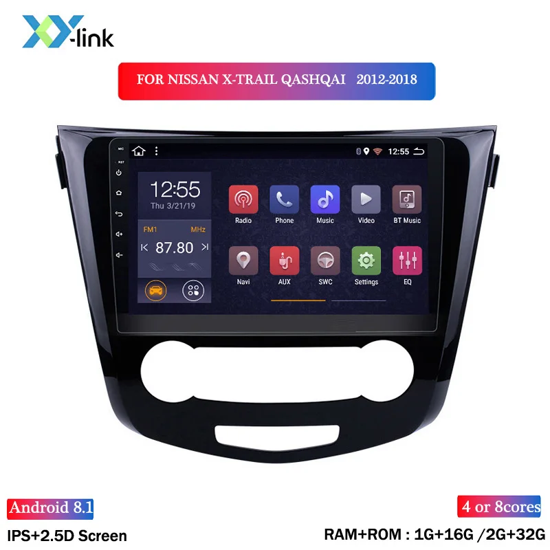 

10.1 inch Wanqi Android 8.1 2+32G wifi and 4G 2.5D full touch for 2012-2018 year Nissan QashQai X-Trail car dvd radio