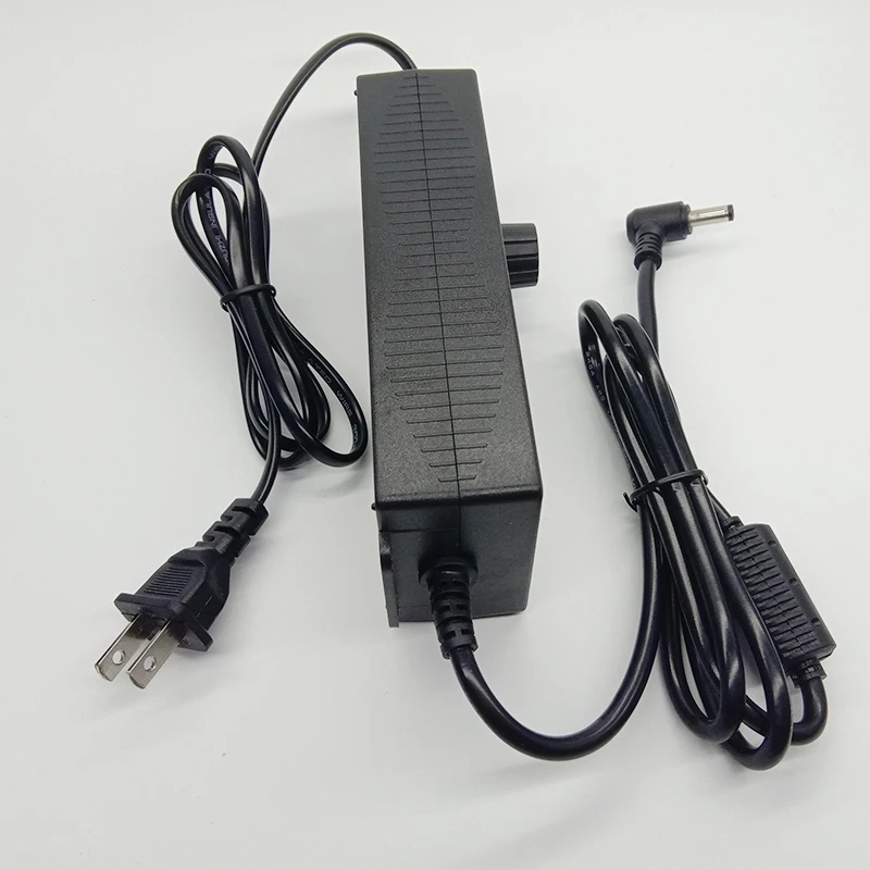 Adjustable Power Adapter AC to DC 3-12V 10A Universal Adapter Voltage Regulated Power Supply with Display Screen 34pcs DC Jack