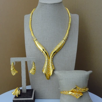 

Yuminglai African Fashion Jewelry Sets Dubai Costume Jewelry FHK7211