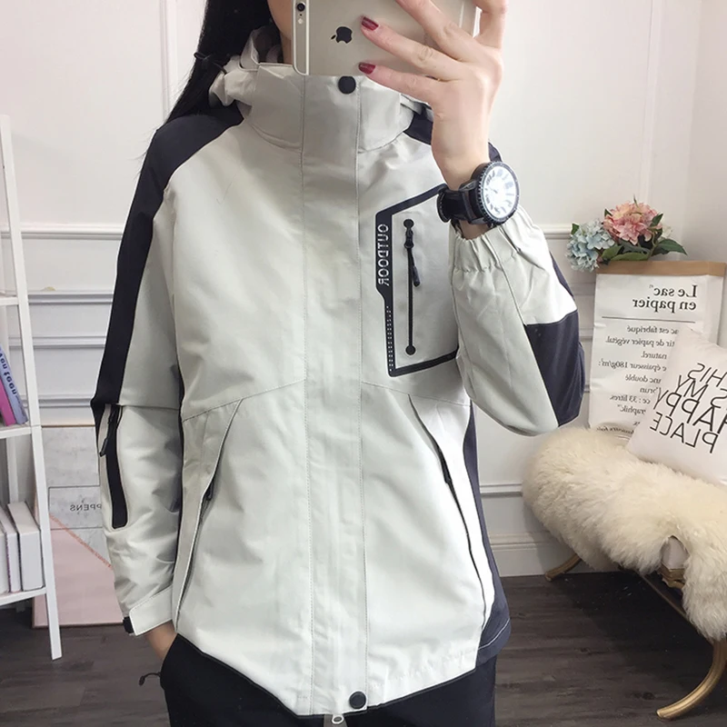 2021 Winter Ski Jacket Women High Quality Waterproof Warmth Female Coat Snow Camping Skiing and Snowboard 3 in 1 Jacket Brand
