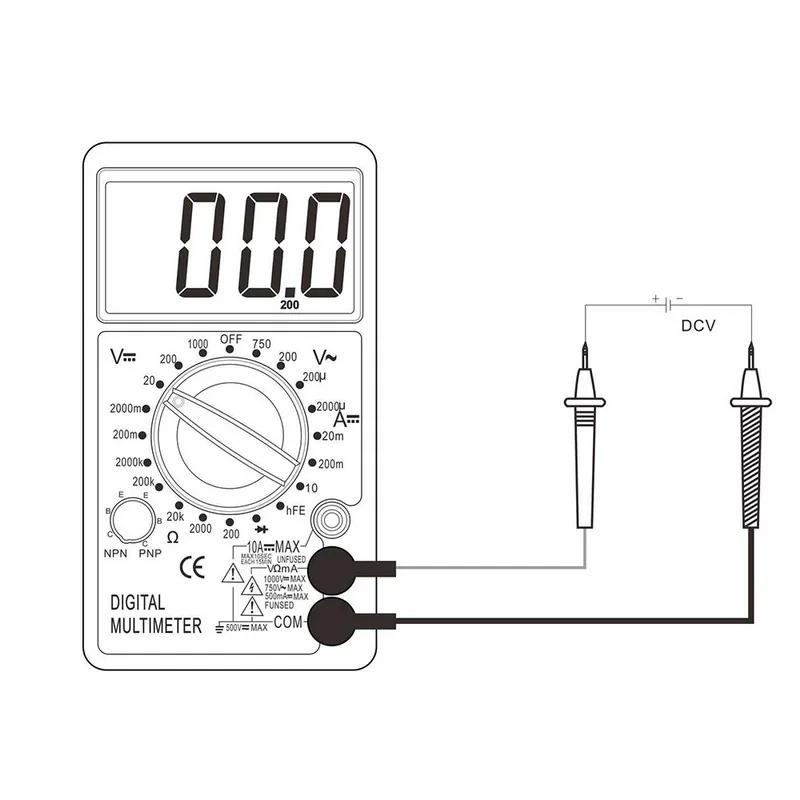 DT700B цифровой мультиметр AC/DC Вольтметр Амперметр Омметр тестер электрические портативные инструменты мультиметр тестер ручка