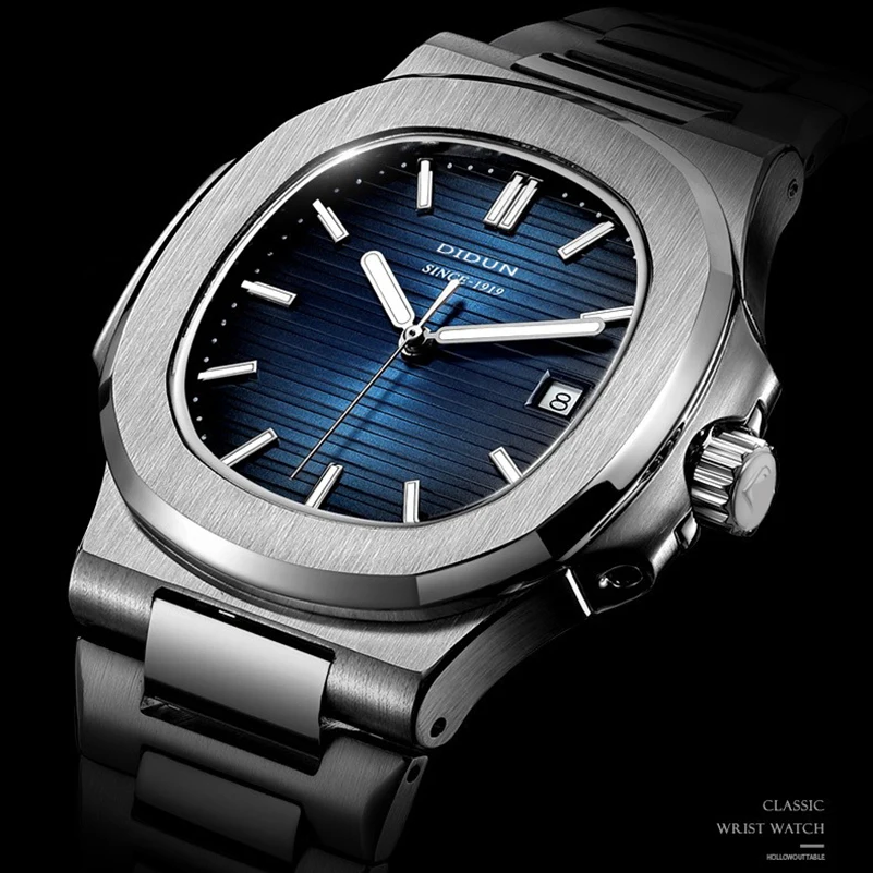 DIDUN Men Top Brand Luxury Watches Male steel Quartz Watch Fashion Casual  Sports Business WristWatch Relogio Masculino|Quartz Watches| - AliExpress