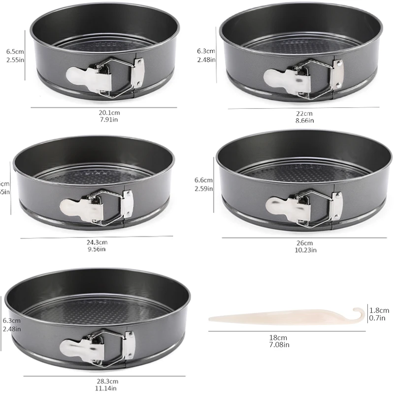 9 Sizes Cake Pan Bakeware Round Non-Stick Metal Cake Mold Removable Bottom  Carbon Steel Cake Mould Pastry Baking Tools For Oven - AliExpress
