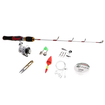 

Ice Fishing Combo Kit With Rod Reel Line Float Scissor Space Bean Bell Snaps