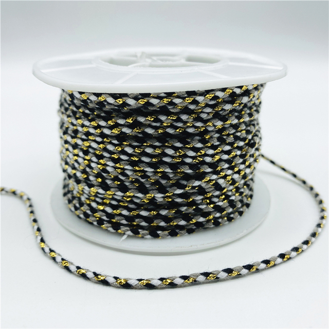 2.5mm Cotton Cord Rope Chinese Knot Macrame Cord Rope For Jewelry Making For Shamballa Bracelet